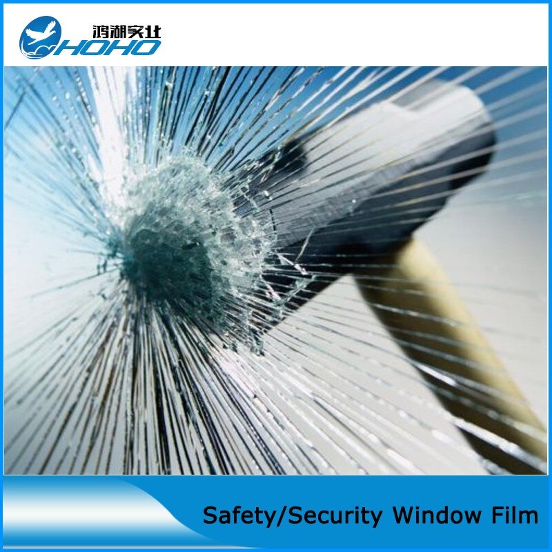 0.5x1m Safety film 4mil thickness transparent security glass protective tint film for car window bathroom glass shatter-proof