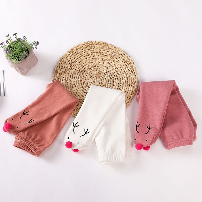 Warm Pants Baby Kids Boys Girls Halloween Leggings Children Autumn Winter Cotton Cute Pants Clothes 0-2 T