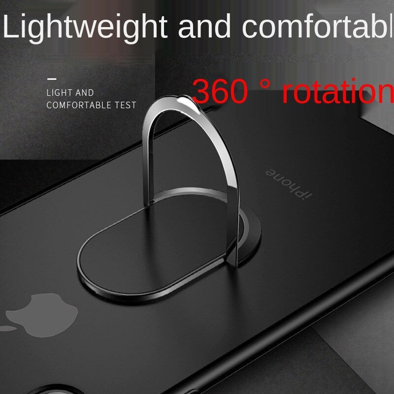 Naprawdę ultra-cienki 0.2MM uchwyt na telefon komórkowy 360 obrotowy magnetyczny pierścień samochodowy kreatywny telefon metalowa pierścieniowa klamra stojak uchwyt
