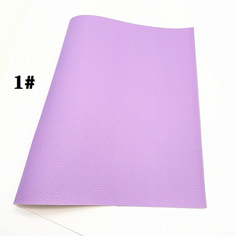 Neon Colors Litchi Textured Solid Synthetic Faux Leather Vinly Fabric Sheets with Felt Backing DIY Bows 21X29CM R416A