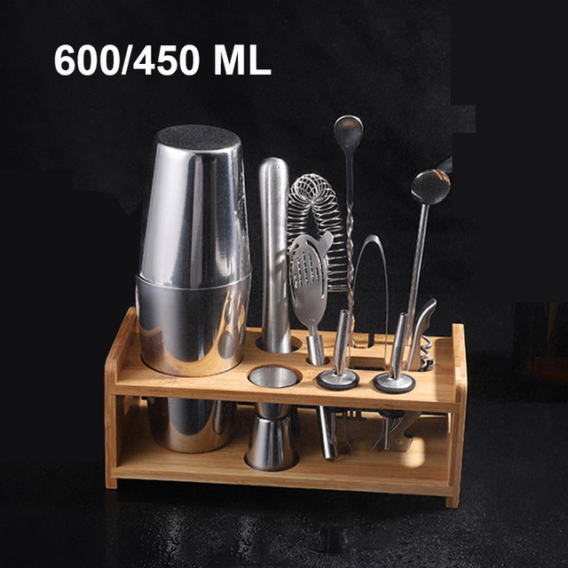 UPORS – agitateur à Cocktail Boston, en acier inoxydable, pour barman, tasse à vin, Martini, mélangeur, ensemble de Bar: 11pcs  600x450