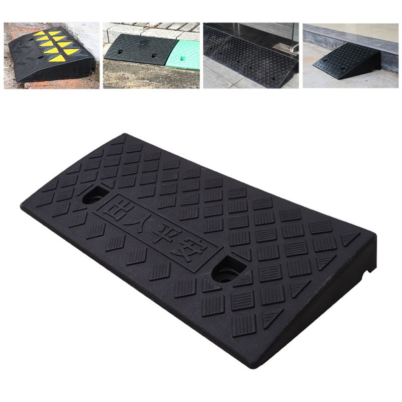Rampe d&#39;accès pour voiture, coussin triangulaire réducteur de vitesse Durable, seuil pour Automobile et moto pour fauteuil roulant lourd en caoutchouc