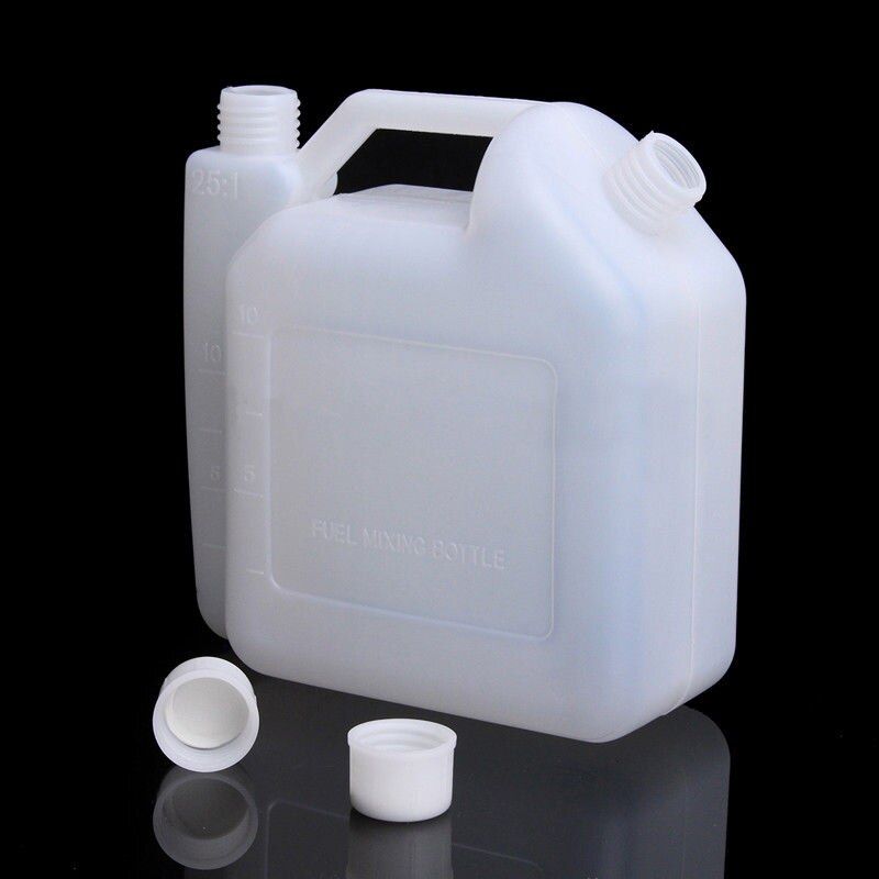 1.5 L 2-Stroke Oil Petrol Fuel Mixing Bottle For Trimmer Chainsaw 25:1