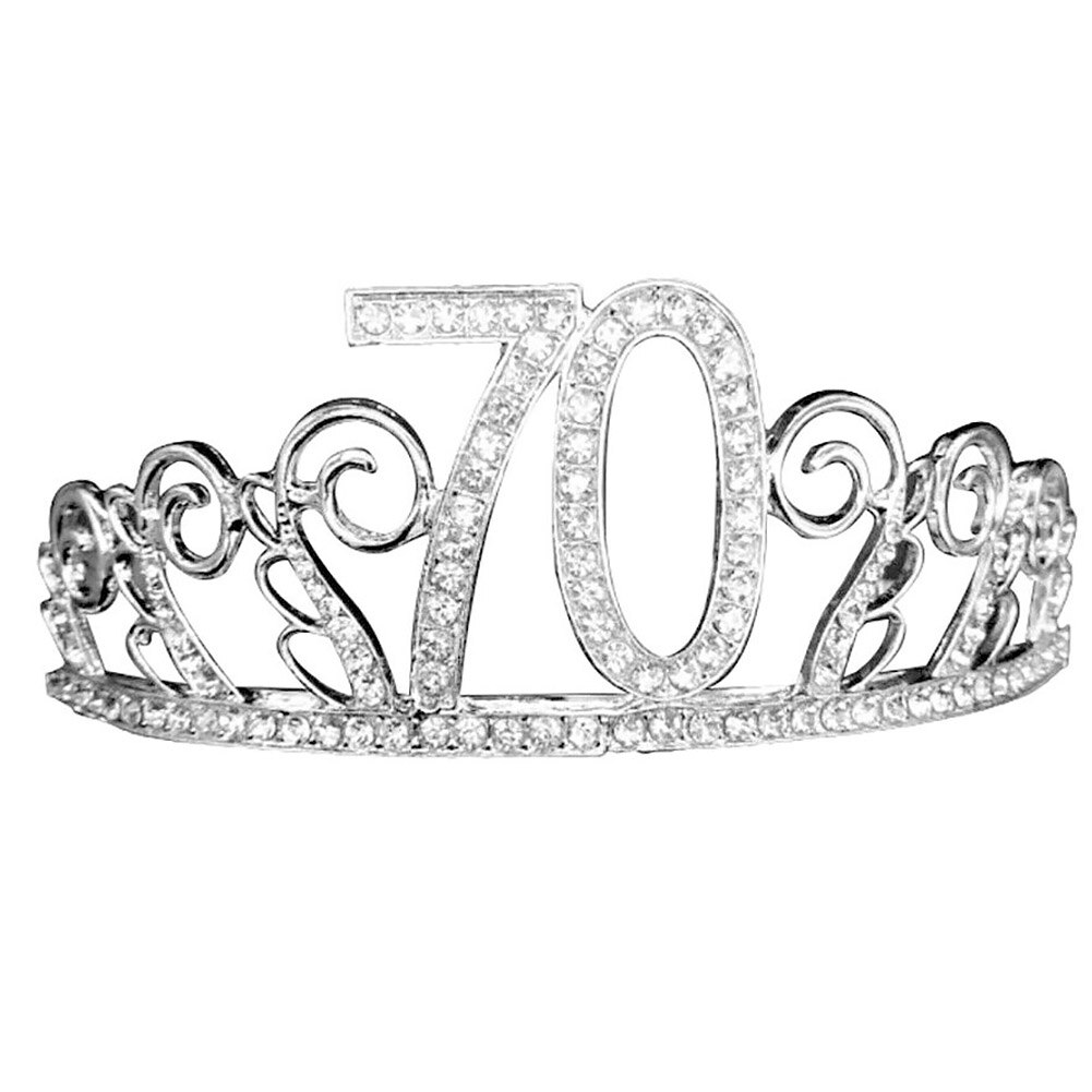 Tiara de aniversário com cristal, decoração de chapéu digital, tiara com strass, coroa, suprimentos para meninas, festa, banquete, presente