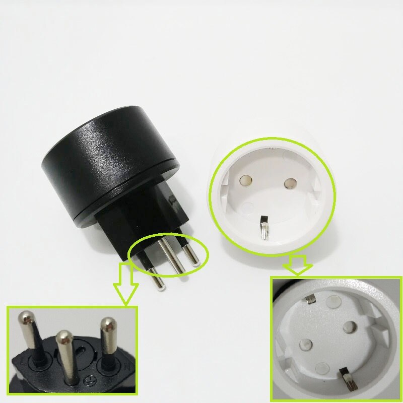 3 Pin Plug Travel Adapter Europ Duitse Zwitserse Stekkers 10A 250V Stekker Eu Naar Zwitserse Stekker met Zekering