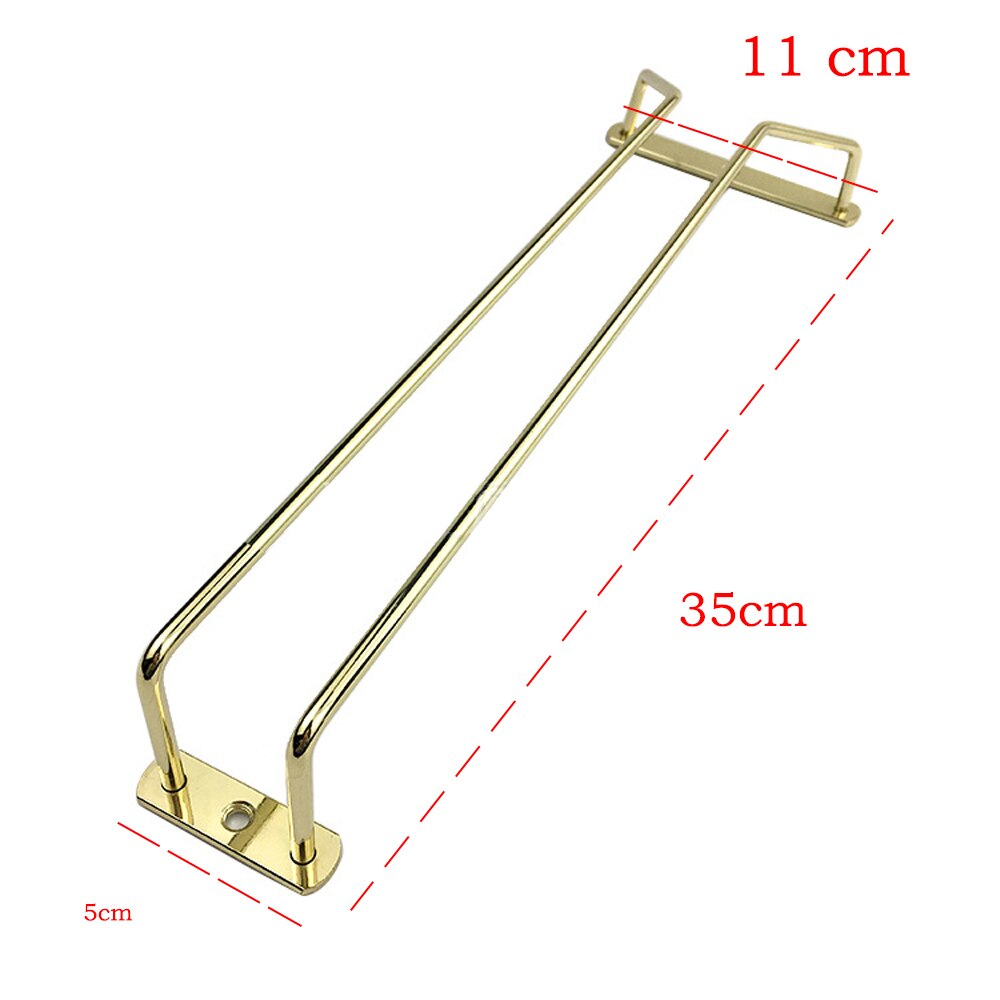 Wijn Houders Nuttig 27/35/55Cm Rvs Wijnrek Zilver Glas Houder Opknoping Bar hanger Plank