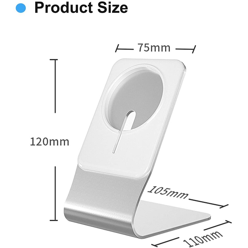 Aluminium magnetisk bordtelefon oplader holder til magsafe iphone 13 12 11 pro mag sikker trådløs opladning desktop dock-beslag