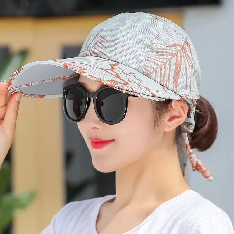 Sommar solmössa wimen hatt uv solskydd solhatt utomhus stor keps