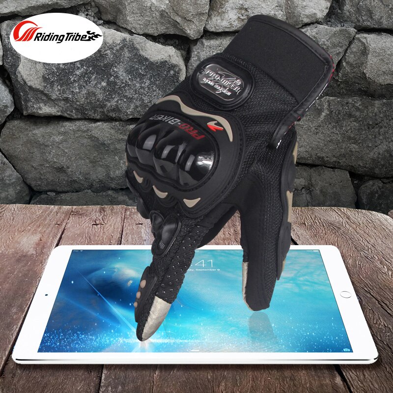 Motorcycle Racing Volledige Vinger Handschoenen mannen Touch Screen Motorbike Handschoen Moto Beschermende Gear Handschoen