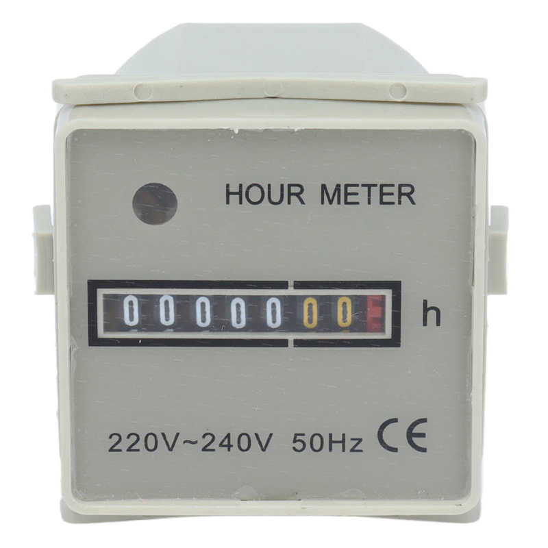 Urenteller Mechanische Uur Teller Industriële Timer Met Indicator Hm‑ 2/UWZ48 220-240V 0.3W Uur meter Met Indicator