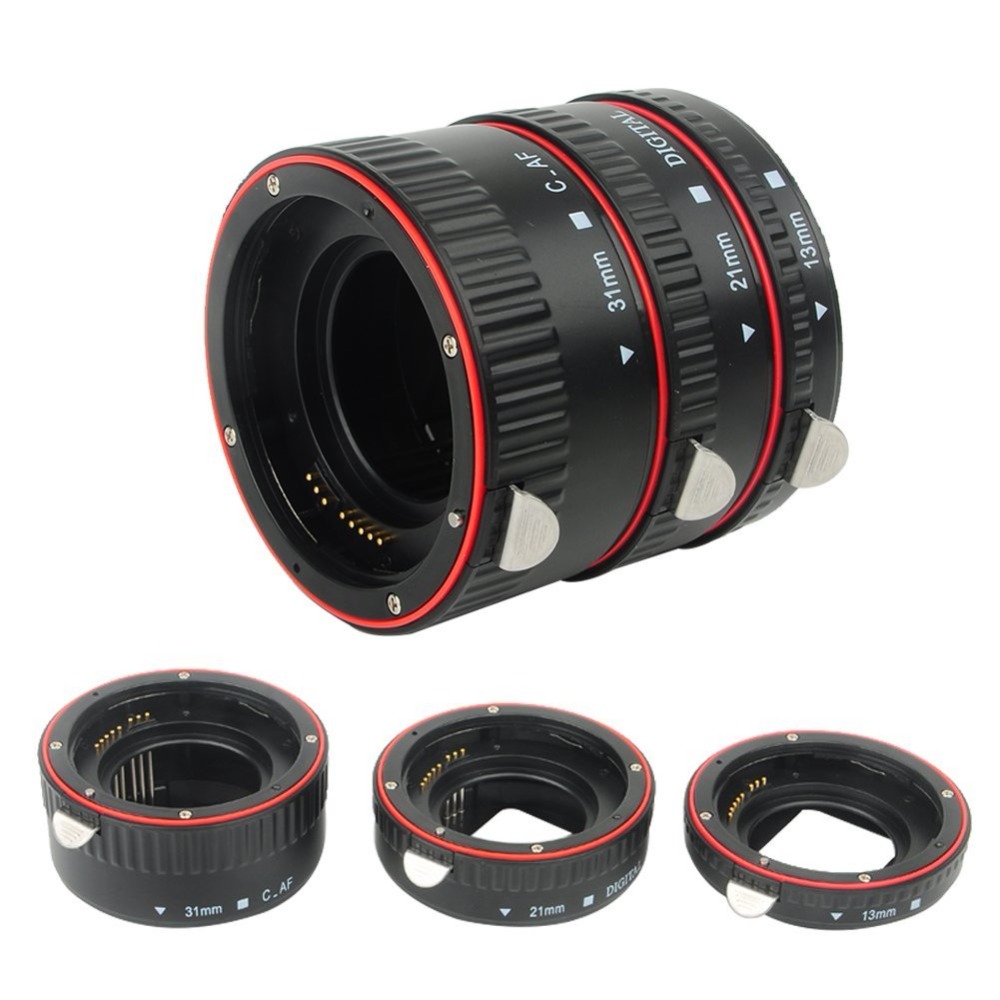 Pixel lens tube Auto Focus Macro Extension Tube Set for Canon SLR Cameras EF EF-S Lens Canon 700d t5i 7d 5d for Canon Accessory