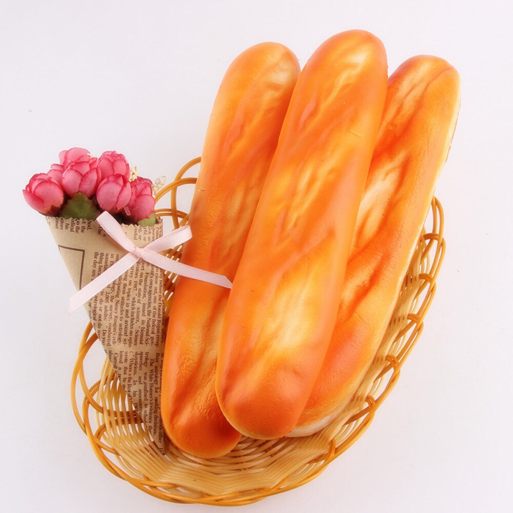 Relax toy Squishy Simulation Long Strip Bread Bread Phone Straps squishies soft scented Slow Rising Bun Charms Toy D301225