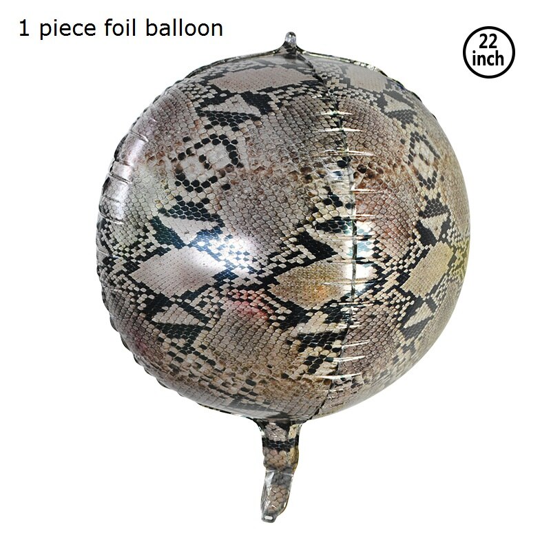 1 sæt jungle fødselsdagsbannere dyr guirlande fødselsdag papir vimpel palmeblad flag bunting baby shower safari dyr dekoration: Folieballon e