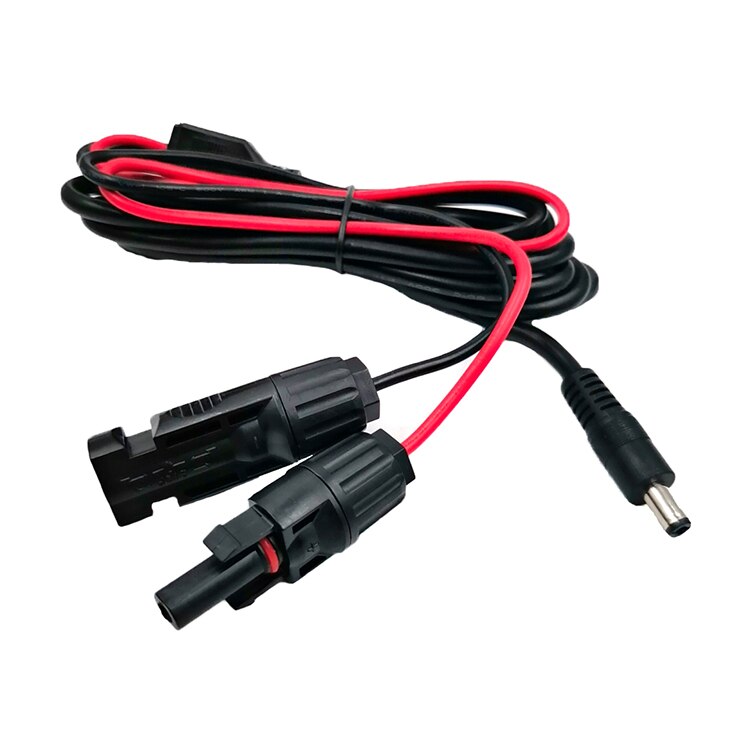 Solar Panel Connectors to DC Extension Cable 16AWG With DC 5.5mmx2.1mm,DC 3.5x1.35mm,DC 5.5x2.5mm And DC8mm Adapter