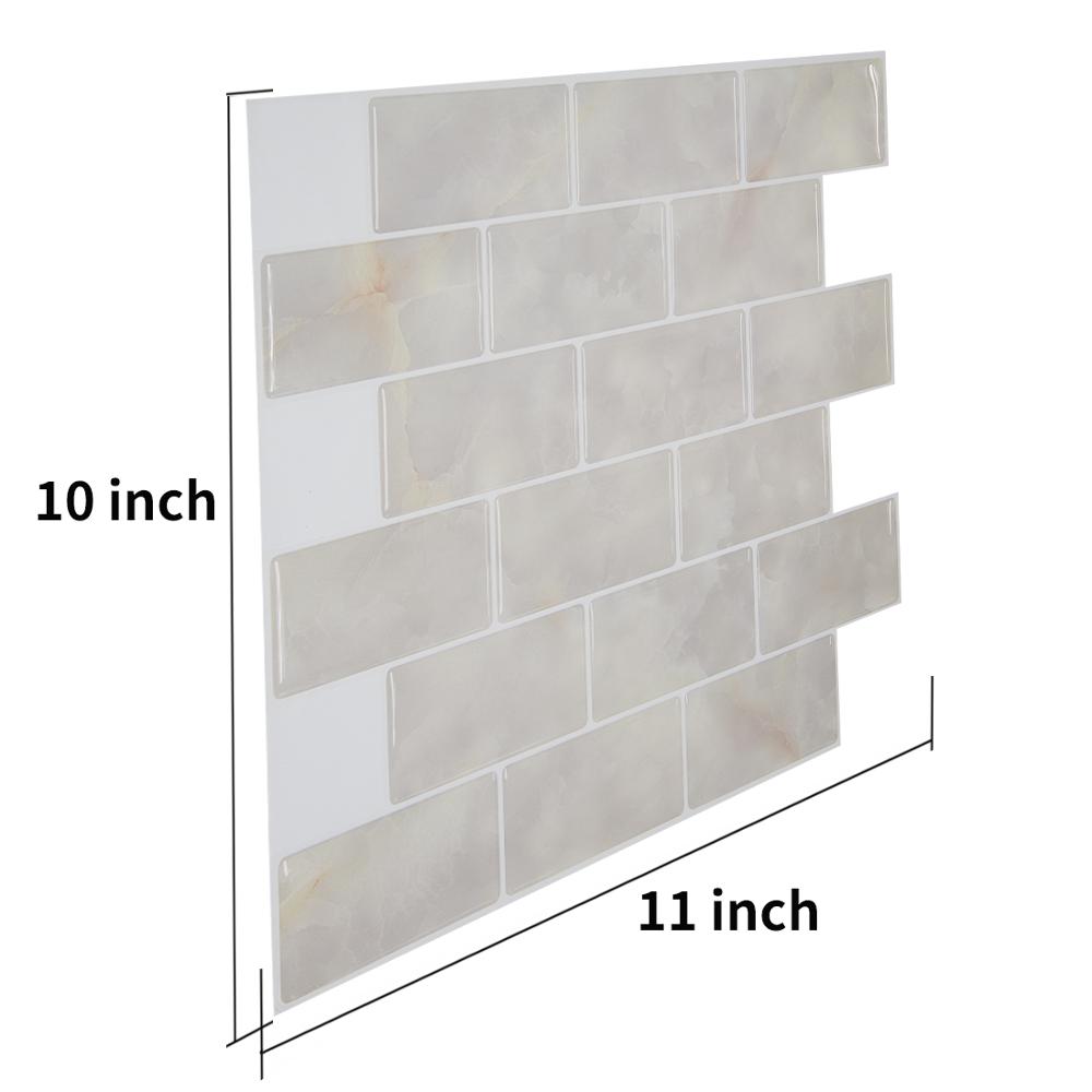 Dosseret de tuile de pelage et de bâton de 10 feuilles/paquet pour la de marbre de tuile de dosseret de Vinly décorative de cuisine 250X250mm: HY-S1020