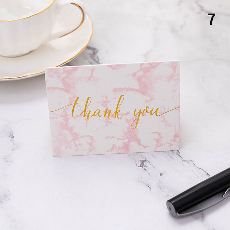 50PCS/20PCS Greeting Cards Mini Wedding Thank You Cards Message Cards Box Decoration Birthday Greeting Cards: -N7