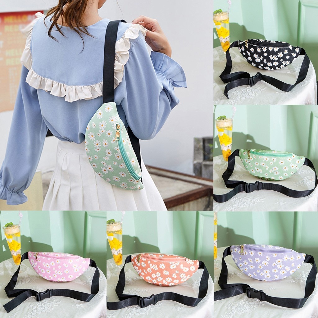 Sommer Blumen strand fanny pack Taille tasche Frauen Zipper Brust Tasche fanny pack für frauen Umhängetasche Handy Tasche