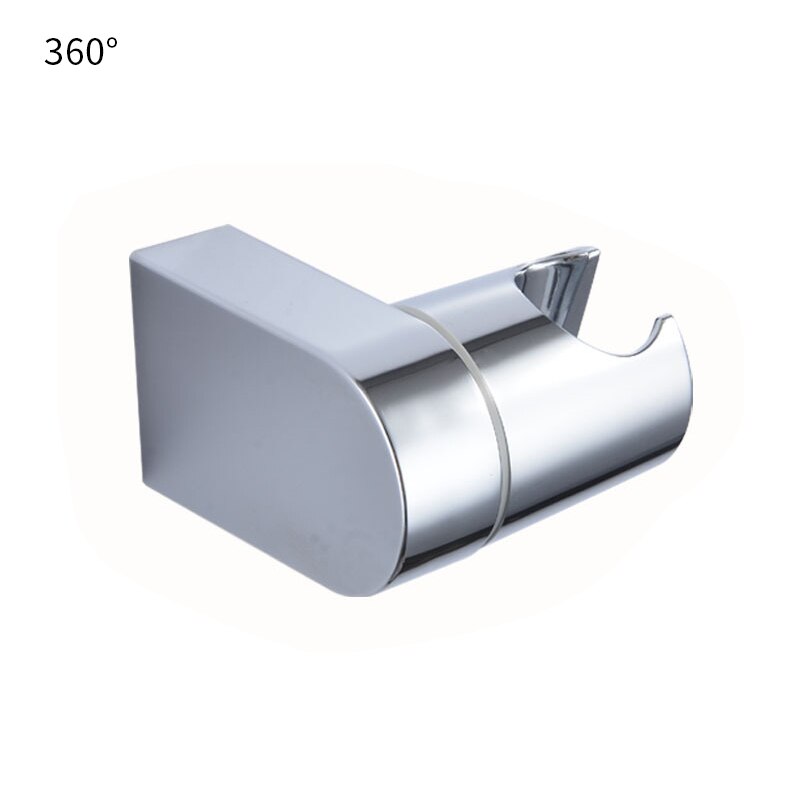 22/24/25mm abs plast brusebad glideskinne bar justerbar klemme holder beslag udskiftning badeværelse tilbehør universal: Drej 360 grader