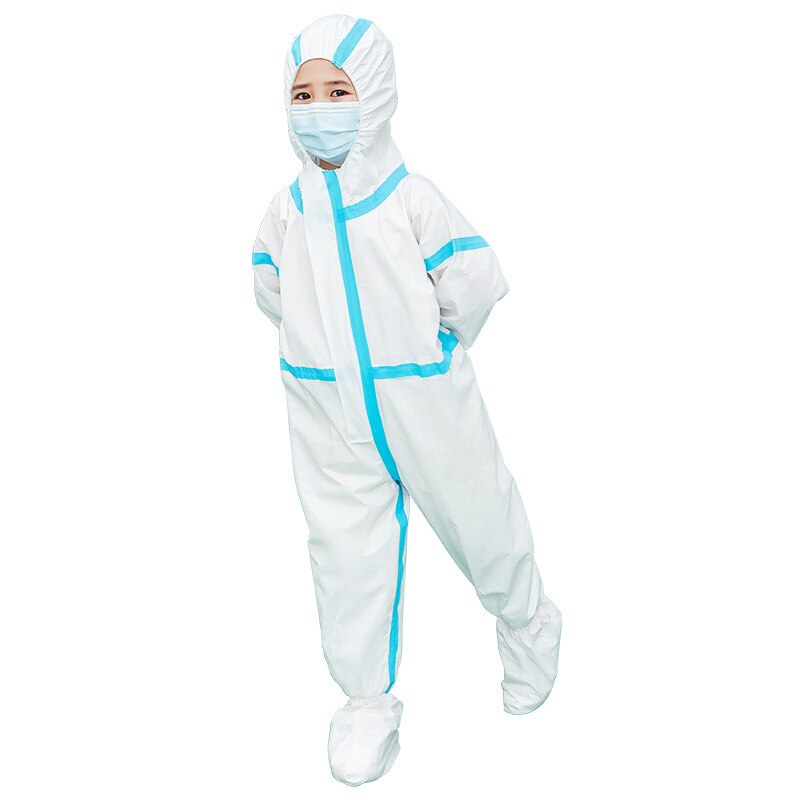 Ropa de protección para niños, mono de traje protector con tapa, protección de cuerpo completo, seguridad de seguro laboral