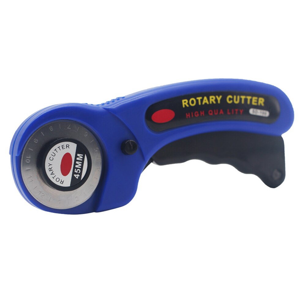 LeatherCraft 45mm Rotary Cutter Leather Cutting Tool Fabric Cutter Circular Blade DIY Patchwork Sewing Quilting Fit Olfa Cut: BLUE WITH 1BLADE