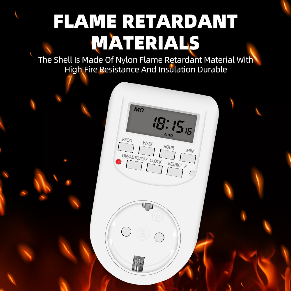 Digital Timer Switch Electronic 12/24 Hour Weekly Programmable Timing Socket EU UK US Plug Outlet Kitchen Appliance Time Control