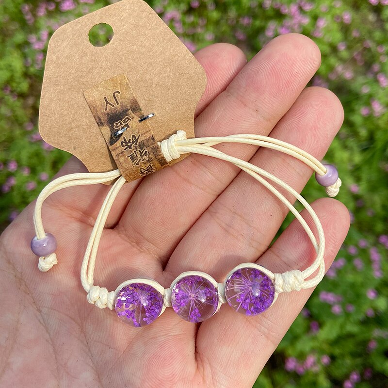 Dames armband met kristallen kralen, dames armband met bloemenpatroon, verstelbare maat, transparante kralenarmband, fijne sieraden: Stijl -5