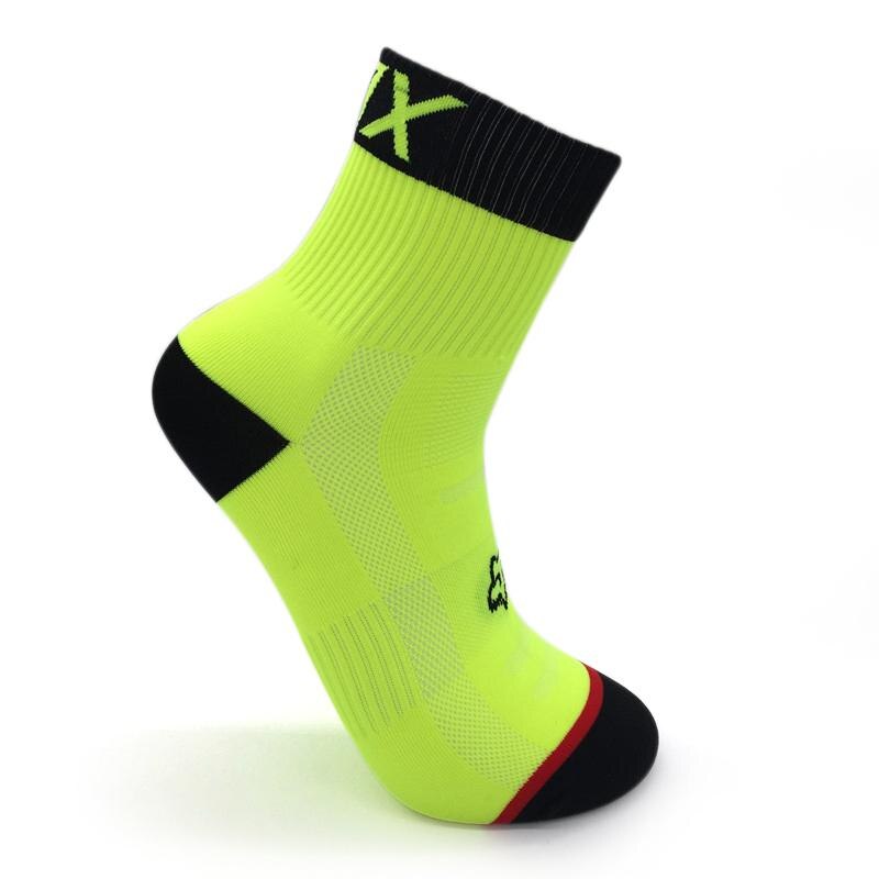 Atmungs Radfahren Socken Feuchtigkeitstransport Füße Schutz Socken Laufen Outdoor Klettern Rennrad Nylon Socken Fahrrad Ausrüstung Für Männer: Grün