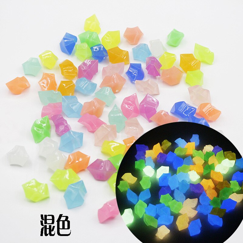 50Pcs Glow In The Dark Tuin Steentjes Glow Stones Rocks Voor Loopbruggen Tuinpad Patio Gazon Yard Decor Lichtgevende stenen Jardin