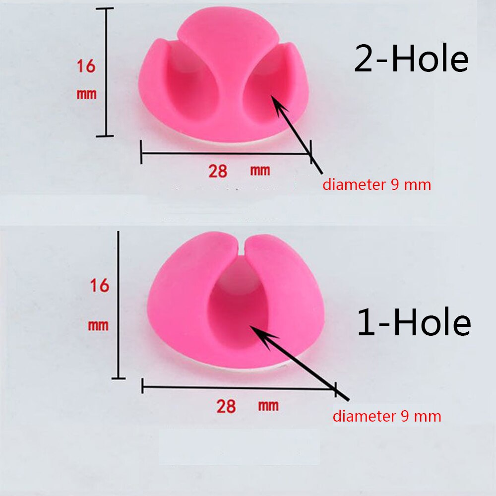 5 Hole Silicon Telefoon Kabels Organizer Computer Cord Opslag Desktop Opladen Draad Aux Kabel Usb Lijn Organisatoren Management Clips
