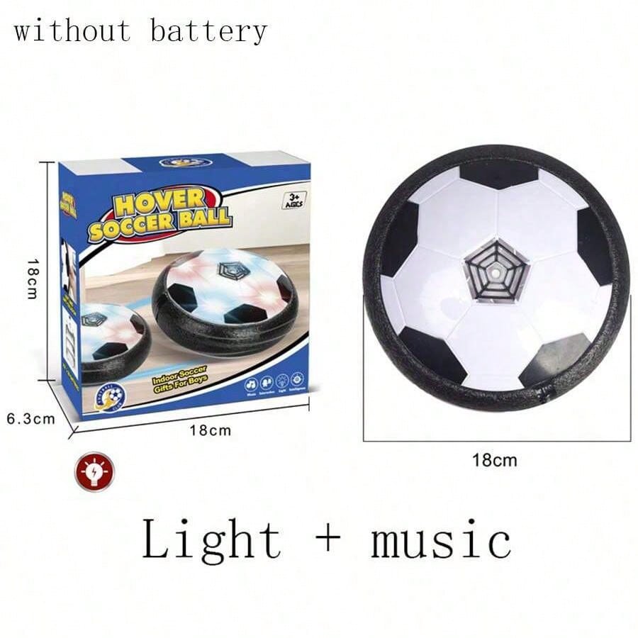 Fjädring luftfotboll elektrisk levitering sportleksak abs svävar fotboll med led-ljus inomhus kollisionsundvikande för barnleksak: Grön