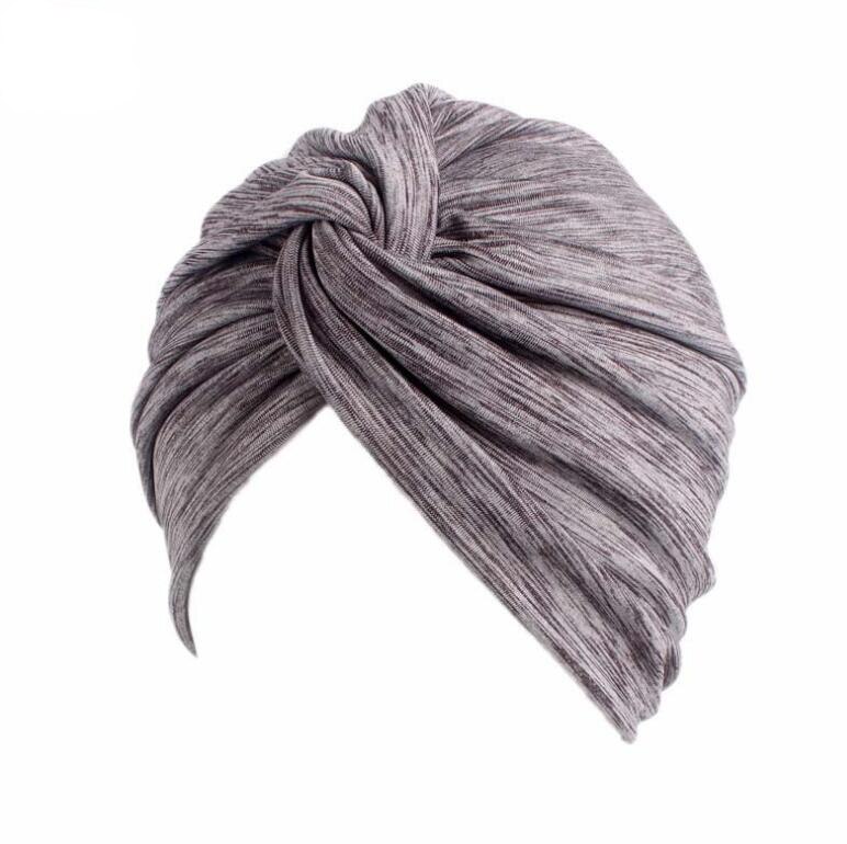 Vrouwen elastische twist tulband hoeden indiase hoeden yoga petten sport hoofddoek hoofdbanden vrouwen mutsen dames chemo pet