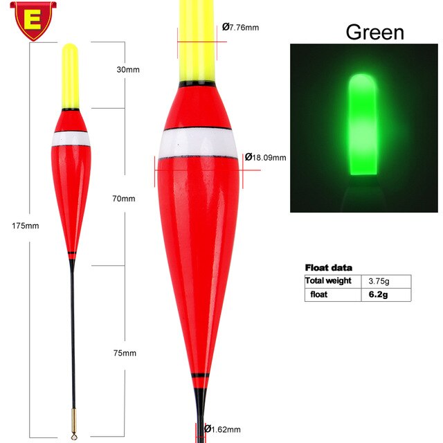 Led fiskeflåd elektrisk flyder lys dybt vand flyder fiskegrej havbåd fiskeri fiskeri de pesca gratis batteri  cr425: Marine blå