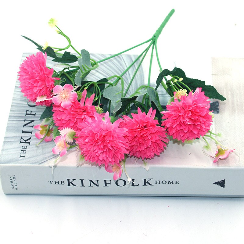 5 kunstige blomster nellike silke blomst rose bryllup banket bryllup bryllup banket hjem haven dekoration brude buket