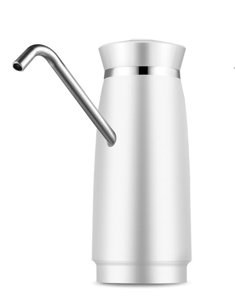 Draagbare Elektrische Automatische Waterpomp Dispenser Drinkfles Schakelaar: WHITE