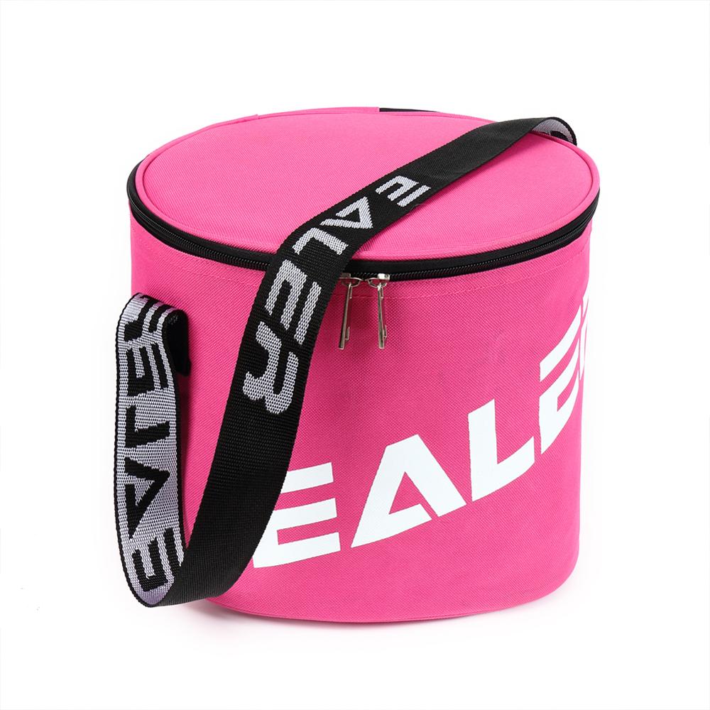 Ishockey sport puck bollar väska robust vacker kan åtminstone hålla 50 puck: Rosa