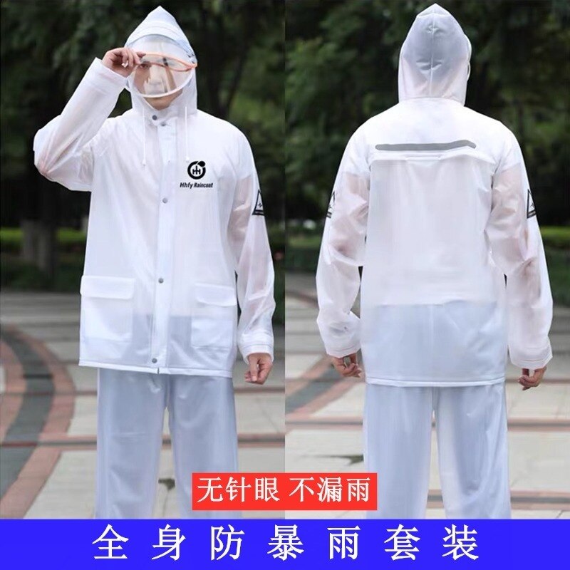 Wielokrotnego użytku moda jazda na rowerze płaszcz przeciwdeszczowy z Pvc z kapturem wodoodporna dorosłych Suitwaterproof płaszcz Roupa De Chuva Pra Moto sprzęt przeciwdeszczowy BK50YY