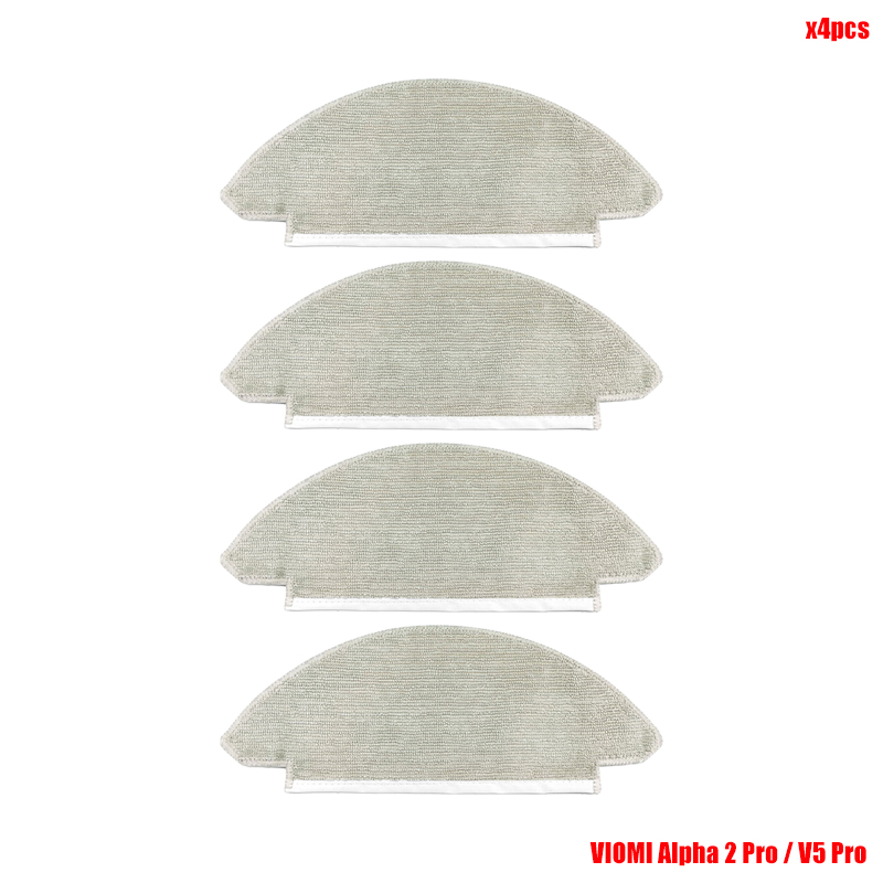 Pièces de rechange pour aspirateur robot Viomi Alpha 2 Pro / V5 Pro, brosse à rouleau, sac à poussière, vadrouille, chiffons, brosse latérale, filtre Hepa: jaune clair