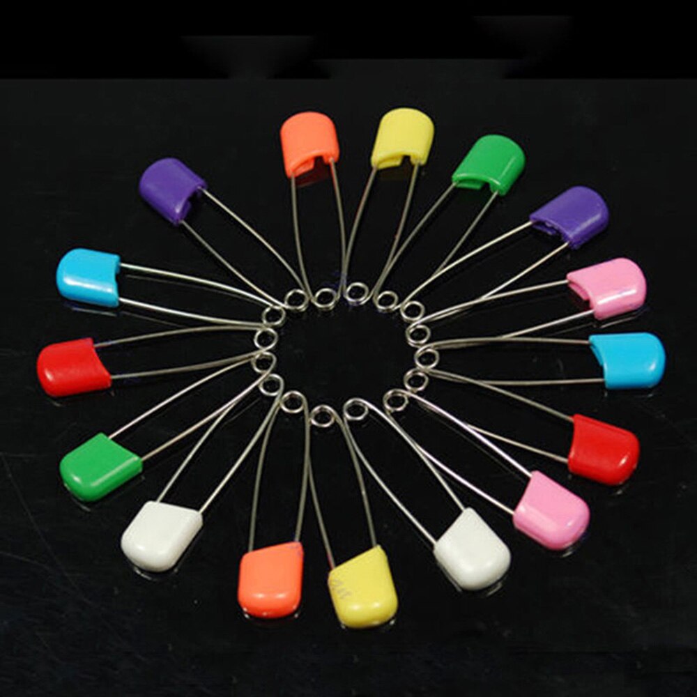 CIASSTHREE 10Pcs Baby Diaper Pins Holder Safety Shower Locking Cloth Nappy Hold Clip