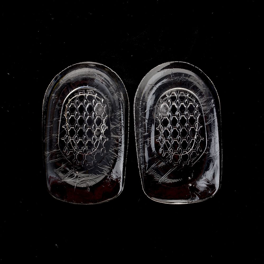 1 par de plantillas de Gel de silicona almohadillas de talón para el dolor calcáneo cuidado de los pies salud apoyo spur cojín para los pies almohadillas de sílice