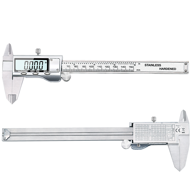 Ton 09 6- tum 150mm rostfritt stål elektronisk digital vernier mätare mikrometer metall