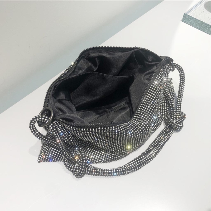 Shining Rhinestone Clutch Portemonnees Keten Riem Schoudertas Hobo Tassen Chic Alexander Onderarm Zak Top Rits