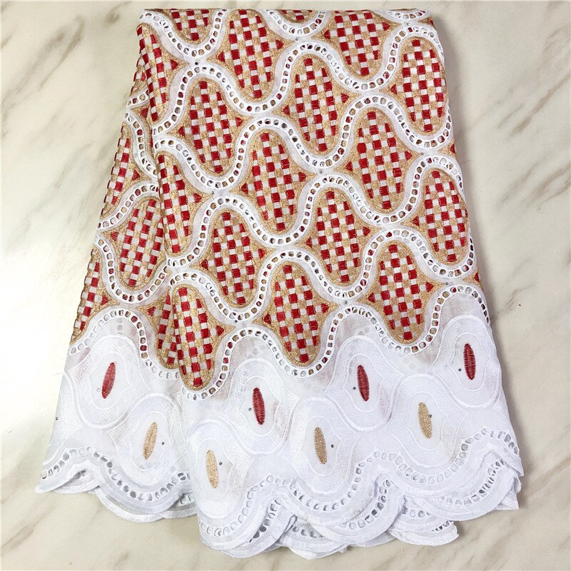 Blesing Swiss Voile Lace In Switzerland White Swiss voile Lace with Holes African Lace Fabric Cotton Fabrics For Dress 5 Yards