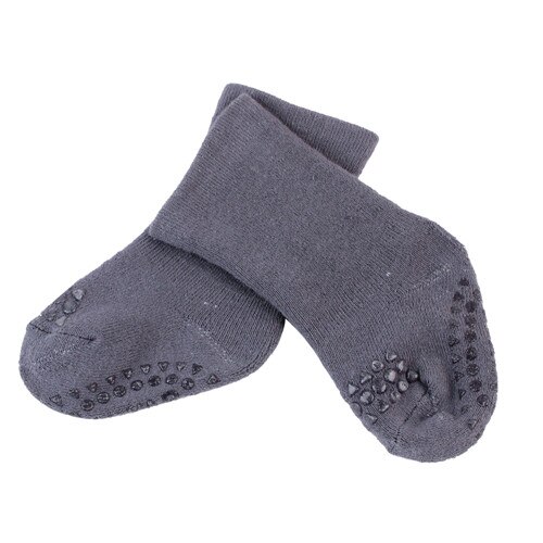 Puseky Cartoon Unisex Pasgeboren Baby Sokken Anti Slip Rubberen Zool Sokken Voor Meisjes/Jongens Katoen Peuter Boot Winter Vol sokken 0-3Y: Dark Grey / 12m