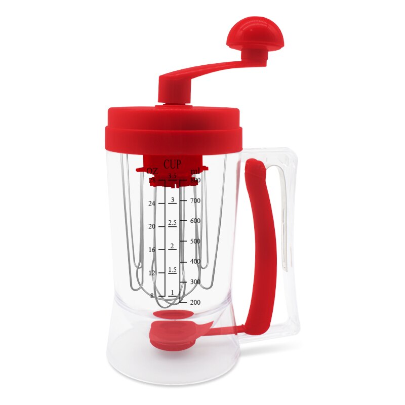 Handhållen manuell pannkaka cupcake smet mixer dispenser mixer maskin bakverktyg för att göra kakor våfflor bättre: Default Title