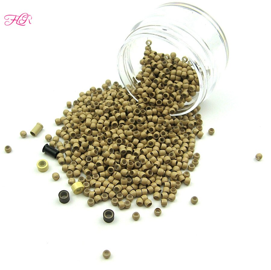 2000units Silicone Nano Ring Multi Color Nano Beads With Silicone Line For Nano TIp Hair Hair Extension Tools