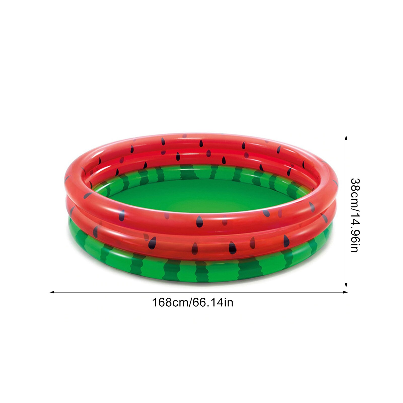Piscina inflable de sandía para niños y adultos, bañera inflable para patio trasero, plegable para jardín