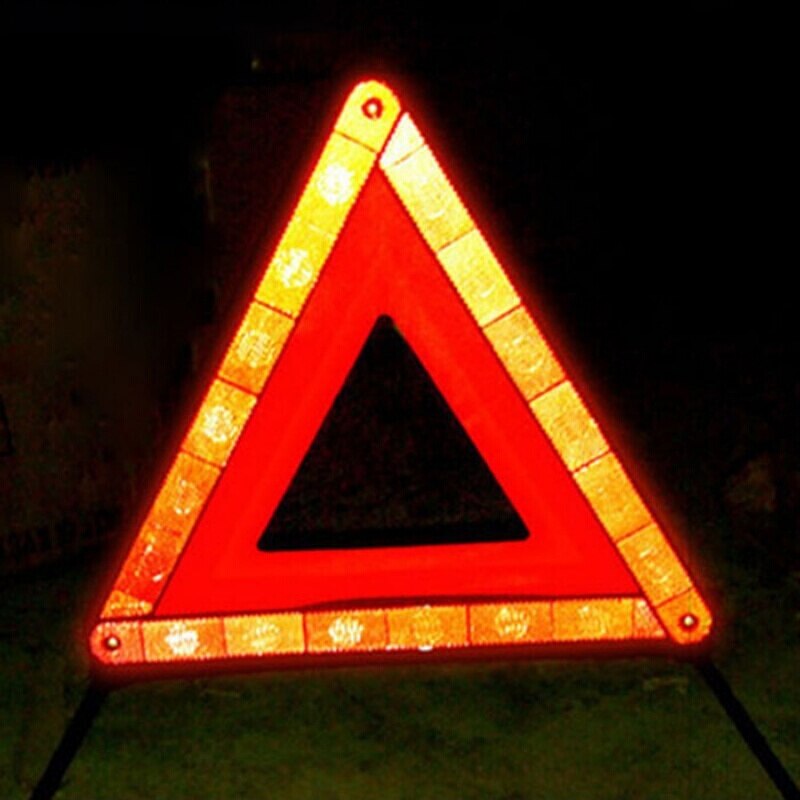 Car Reflective Triangle Tripod Emergency Warning Sign Vehicle Stop Sign Night road safety warning tripod reflective accessories