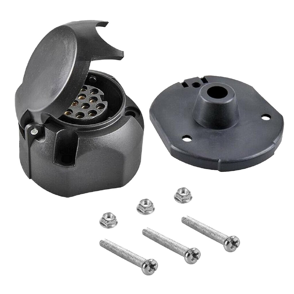 13 Pin Trailer Truck Caravan Towbar Socket Plug Adapter Converter