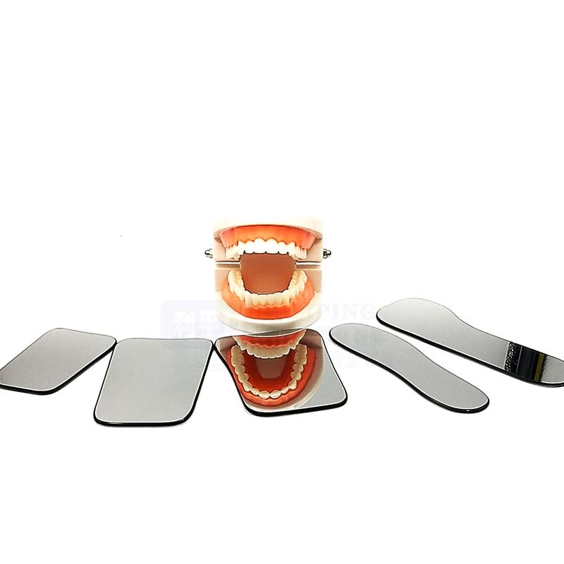 5 Stks/set Dental Double Side Spiegels Orthodontische Tandheelkundige Fotografie Reflector Glas Gecoat Titanium Intra Orale Tandarts Spiegels
