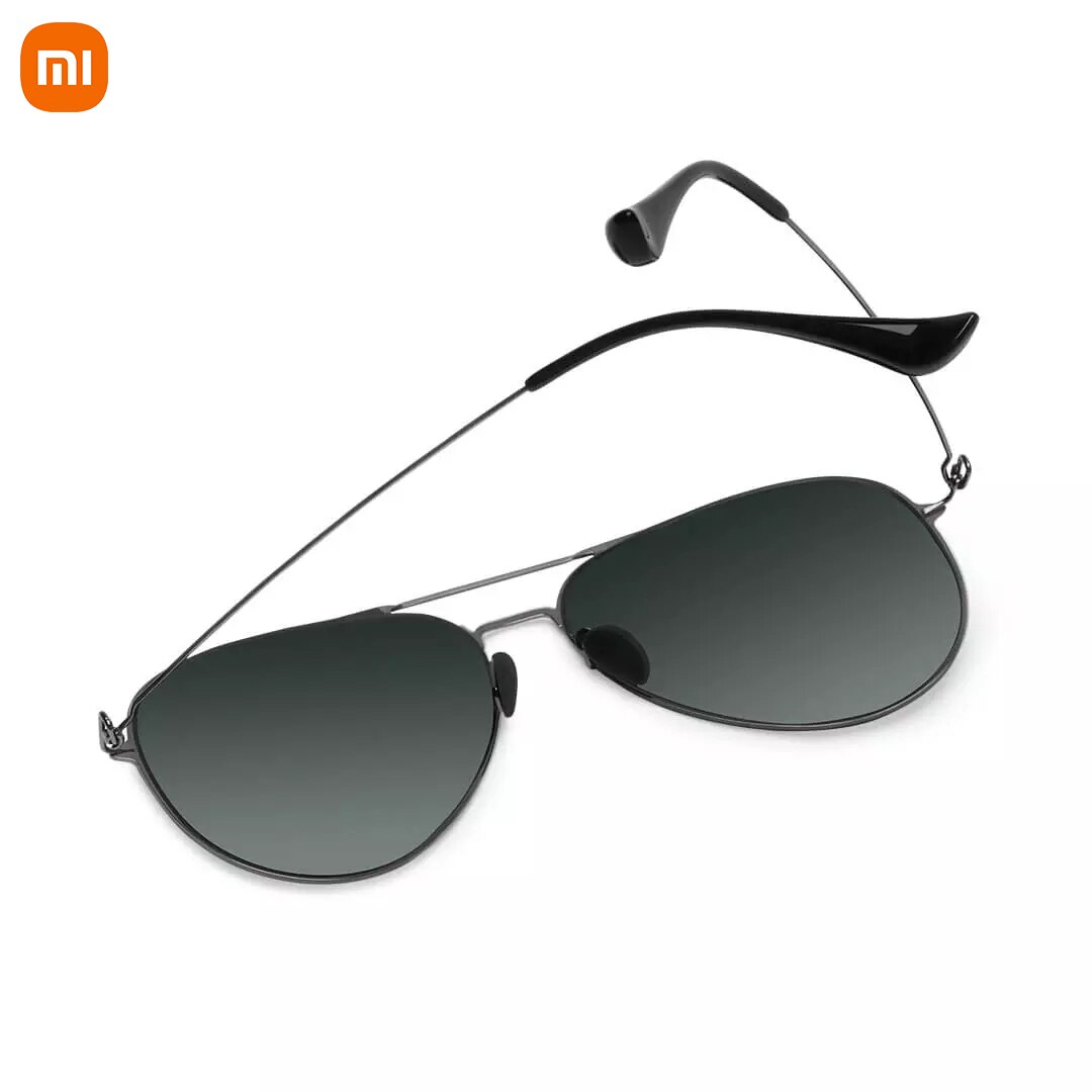 Xiaomi Mijia Flieger Sonnenbrille Profi Block UV Anti-Blendung Nylon Polarisierte Linsen Edelstahl Rahmen 19g Licht Mit fallen